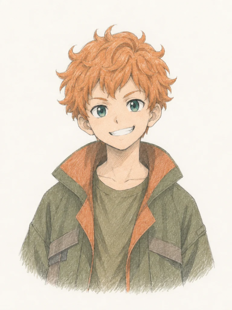 ライド・マッスをイメージした色鉛筆風イラスト