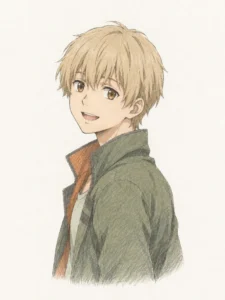 タカキ・ウノをイメージした色鉛筆風イラスト
